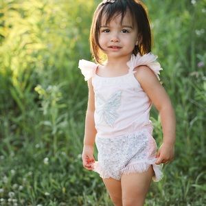 One Piece with sparkly butterfly